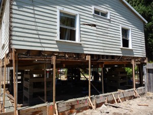House raised for new foundation