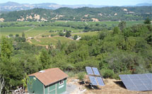 photovoltaics powering permaculture operation